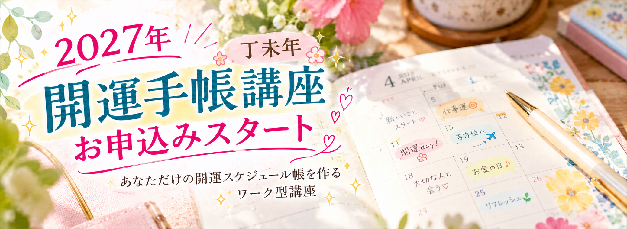2027年 開運手帳講座